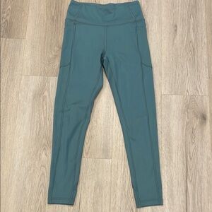 Teal High-Waisted Leggings